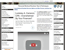 Tablet Screenshot of myworkoutroutinesreview.com